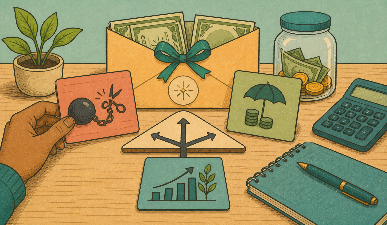 Invest a $50,000 Windfall illustration