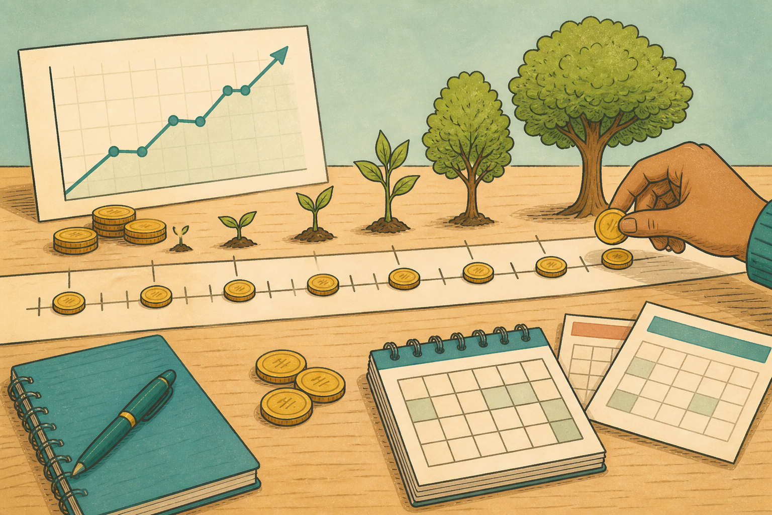 Invest $100 a Month for 40 Years illustration